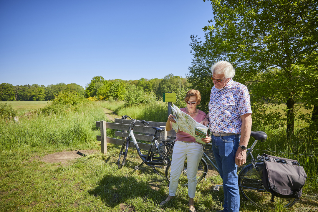 Fietsen routekaart omgeving