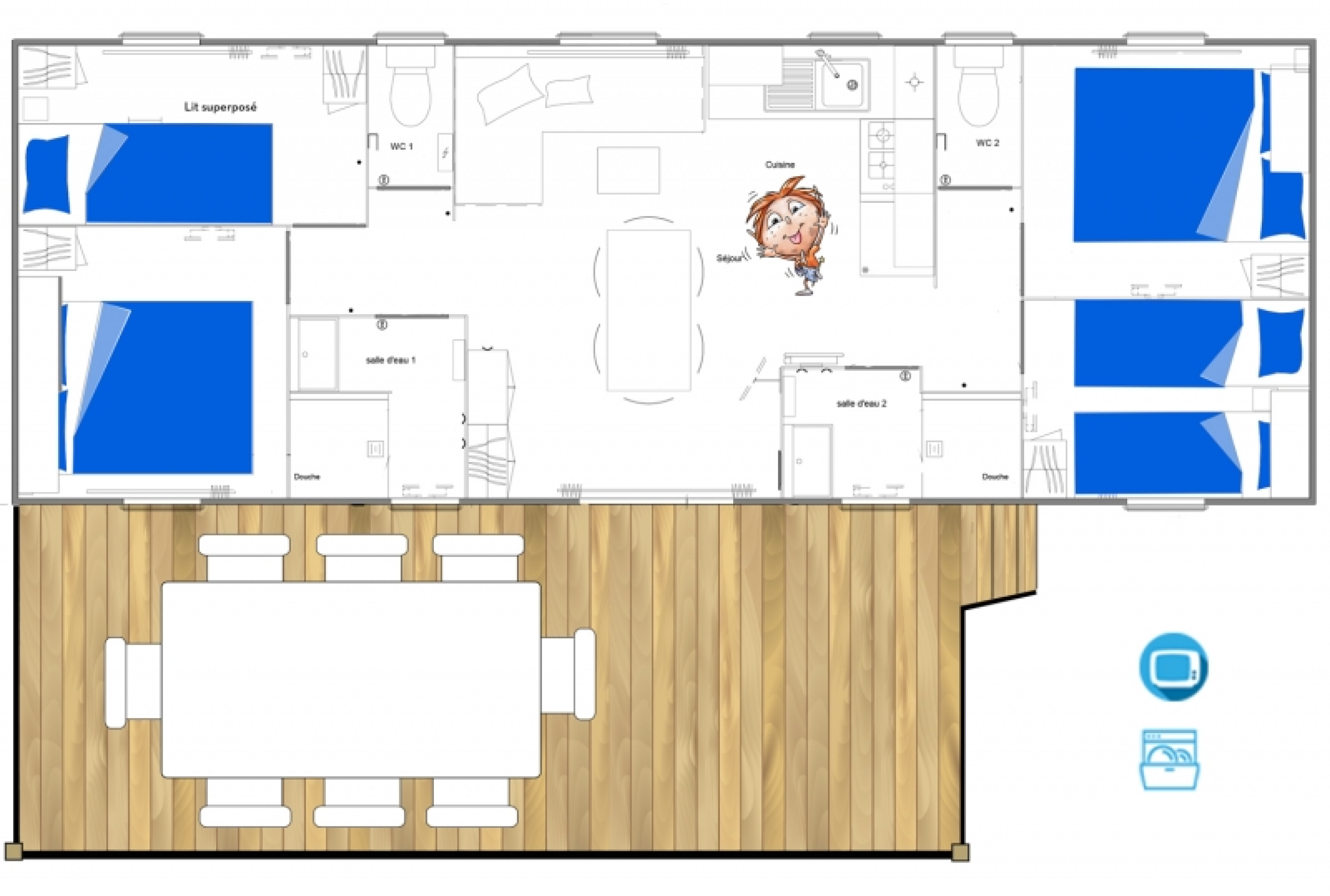Super Family Top TV - Plattegrond