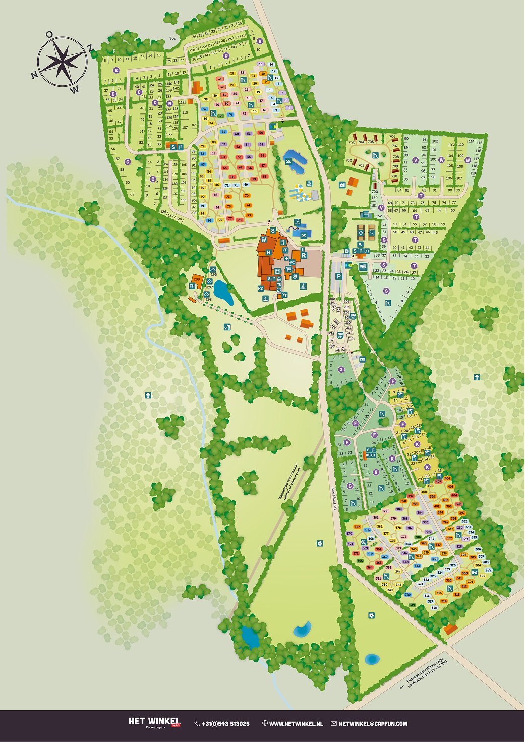 Plattegrond - Capfun Het Winkel