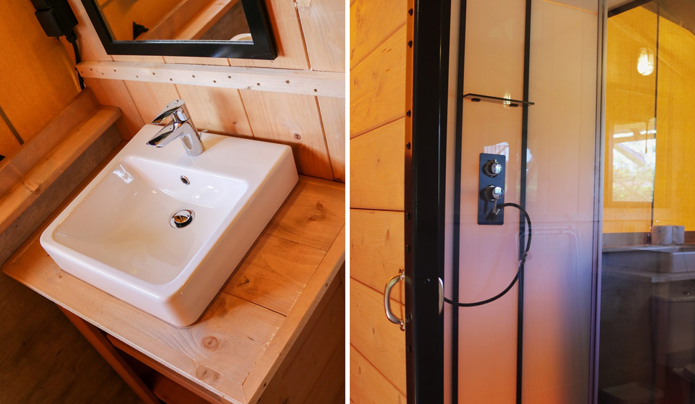 Glamping Lodge - De Grote Beer - Badkamer