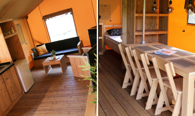 Glamping Lodge - Kleine Beer- Eettafel