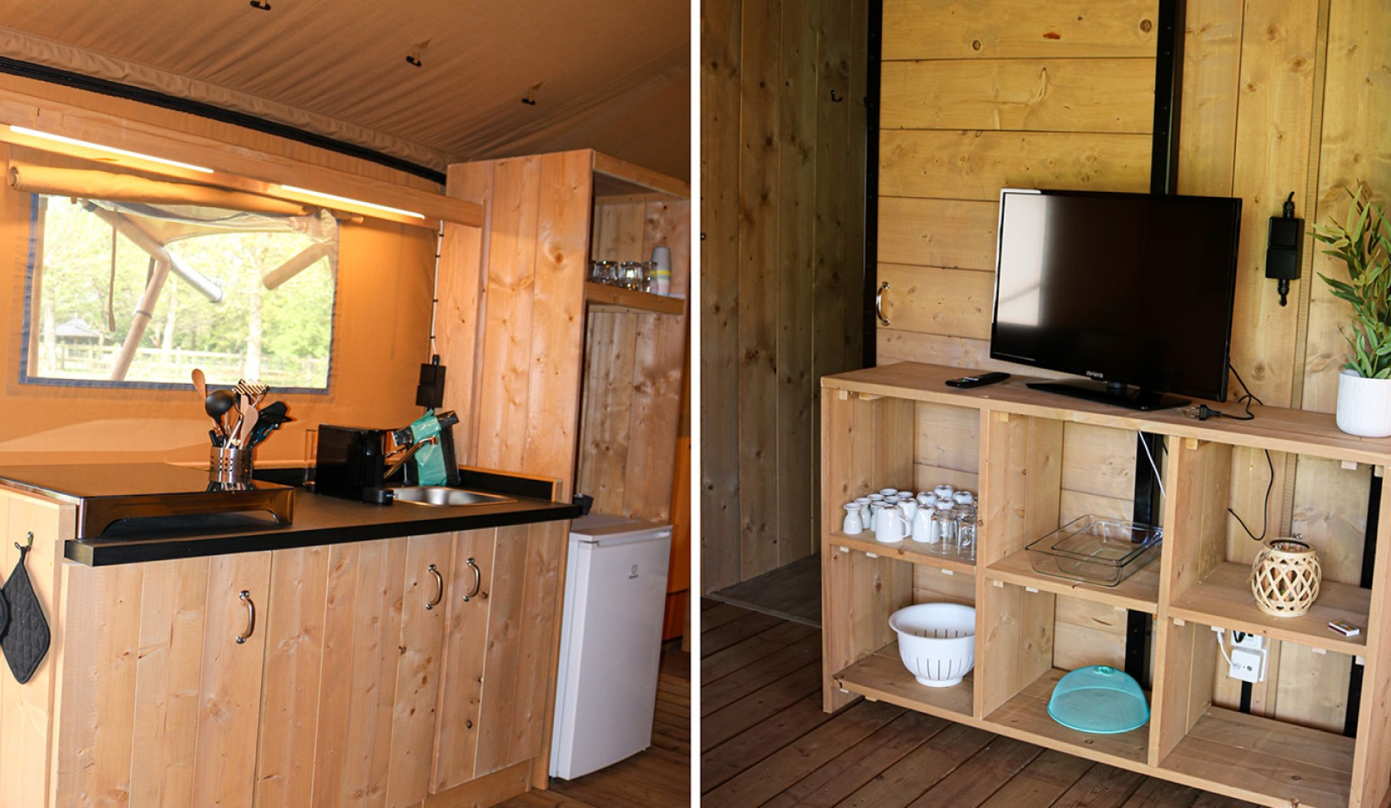 Glamping Lodge - Kleine Beer- Keuken