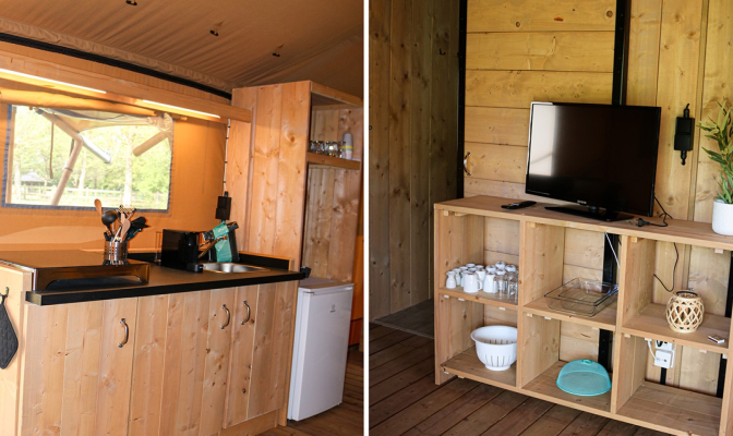 Glamping Lodge - Kleine Beer- Keuken