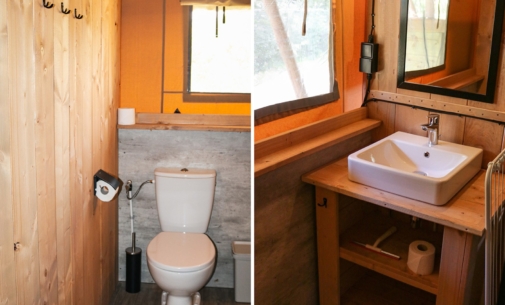 Glamping Lodge Het Steelpannetje - Badkamer