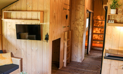 Glamping Lodge Het Steelpannetje - Woonkamer